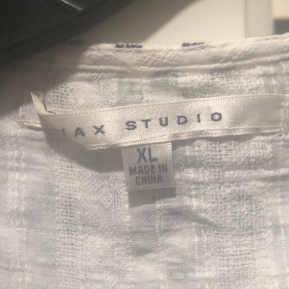Nwot max studio embroidered cotton tunic xl - Picture 3 of 7